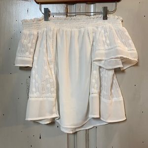 White Off the Shoulder Top